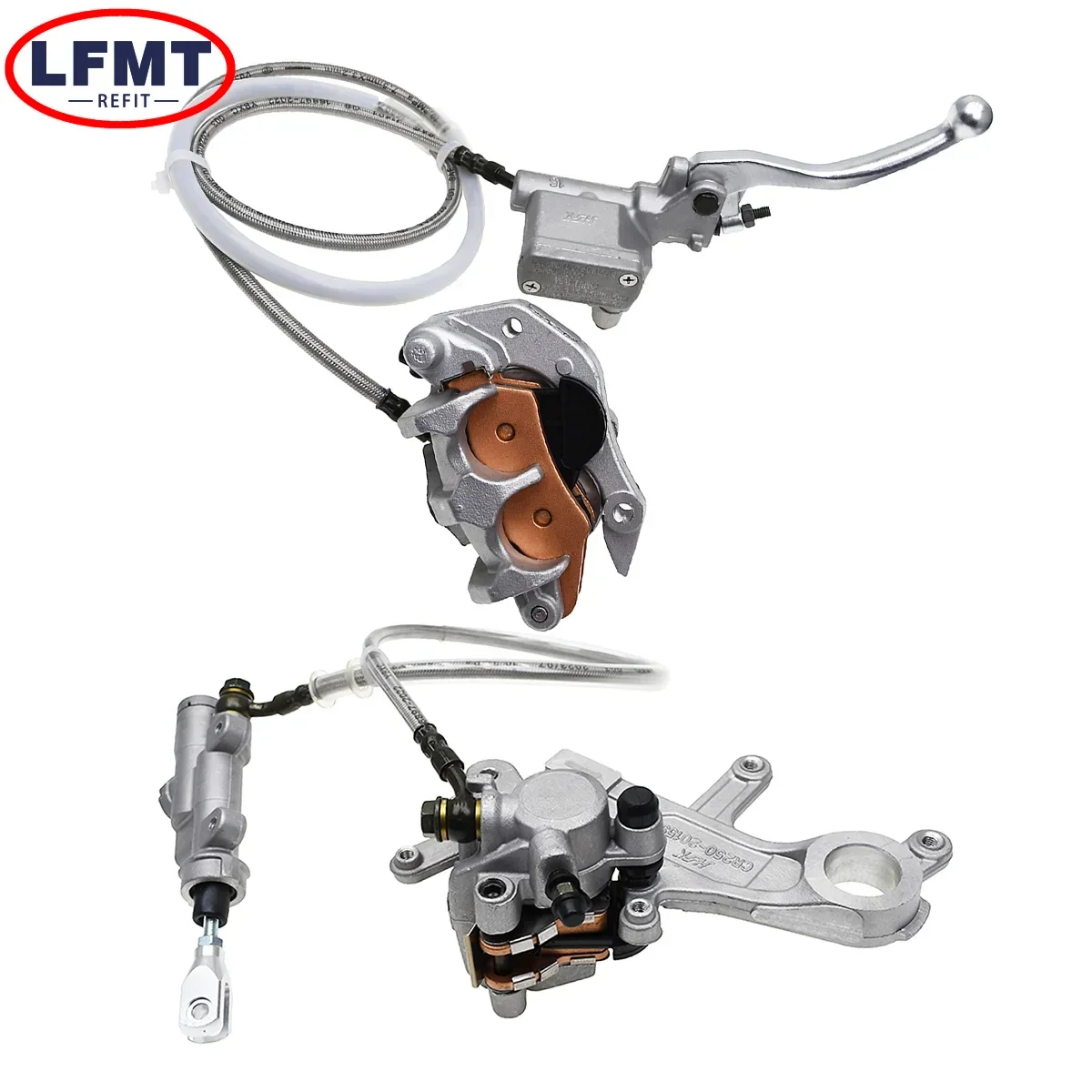 Front Rear Brake Pump Assembly Hydraulic Caliper Oil Hose For Honda CR 125R/250R CRF 250R 450R 250X 450X For Kayo T4 T6 K6 MX6 - Image 6