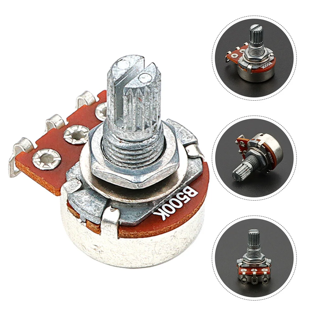 

Small 500k Linear Taper Potentiometer Short Shaft Guitar Volume Tone Control Metal Durable Precision Adjustment