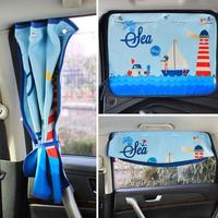 Car Sun Shade Car Cover Cartoon Rear Side Window Curtain Film Car Sunshade Visor Heat UV Protection for Baby Kid Children S7Z0