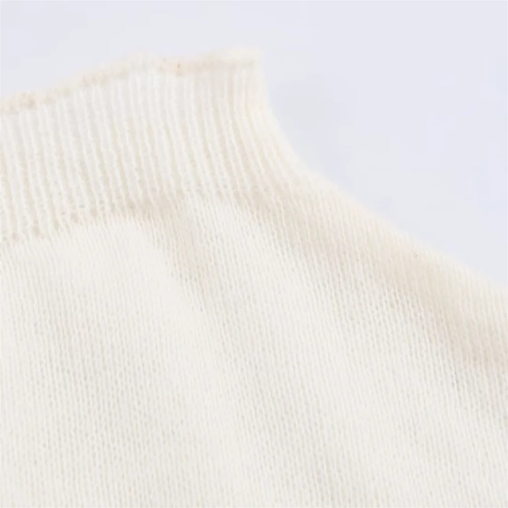 Inverno nova moda feminina simples um pescoço fora do ombro manga comprida camisola de malha