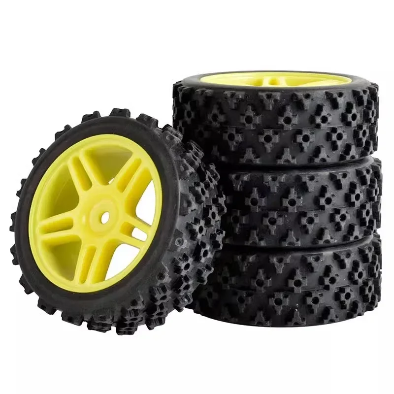 Pneus de borracha para aro de roda, pneus para wltoys para hsp 1:10 1:12 1:14 1:16 rc, peças de carro, acessórios de modelo, aro e pneus de roda de carro rc