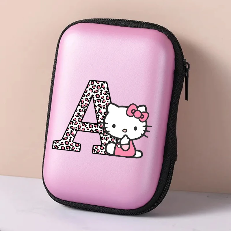 

Sanrio HelloKitty Data Cable Storage Bag Cute Card Storage Box Charger Sorting Storage Bag Travel Portable Protective Boxes Gift