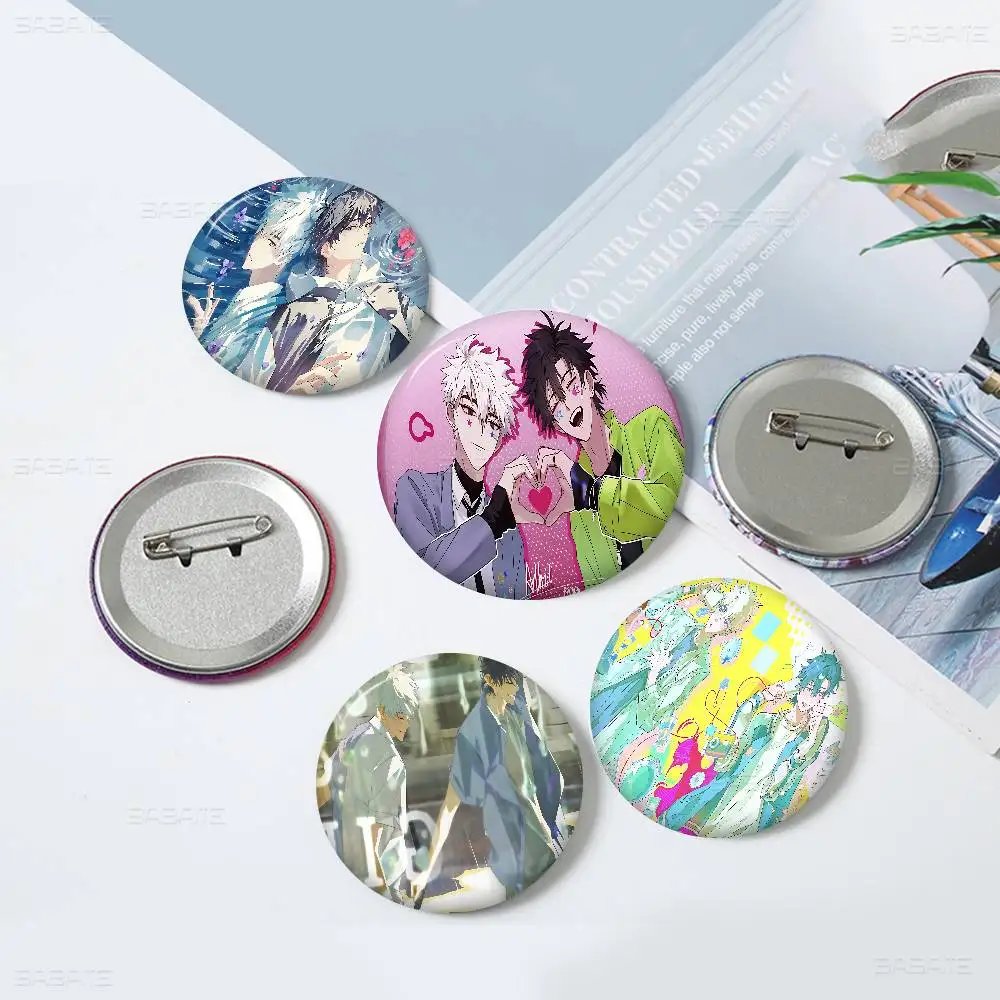 Hot Anime L-link Click New  Brooches Soft Button Pin Funny Silly Gnarpy on A Skateboard Meme Badge Gamer Collection Gifts