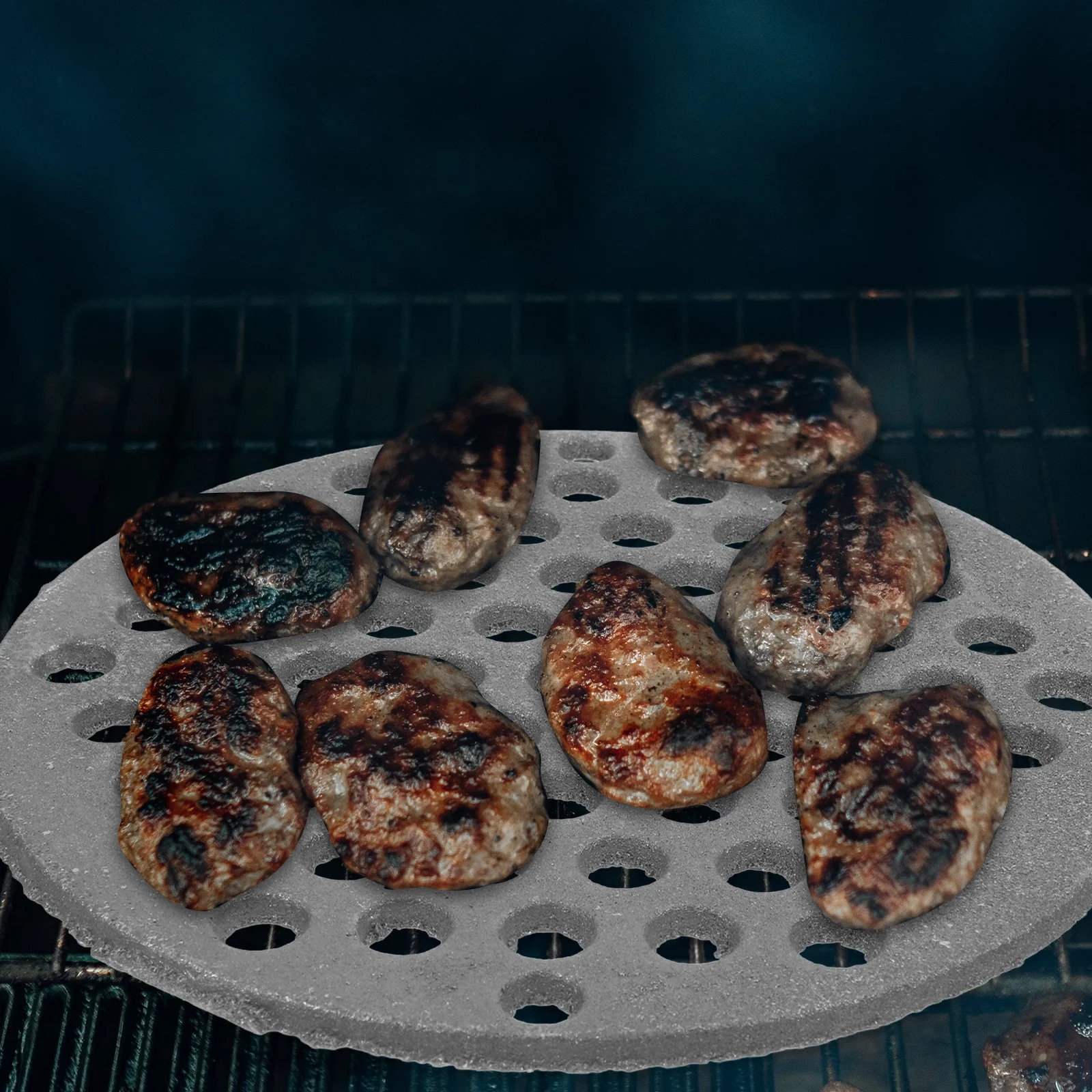 

Durable Cast Iron Round Grill Grate Heavy Duty Outdoor Bbq Grilling Mesh Camping Grill Net Barbecue Wire Grilling Grate