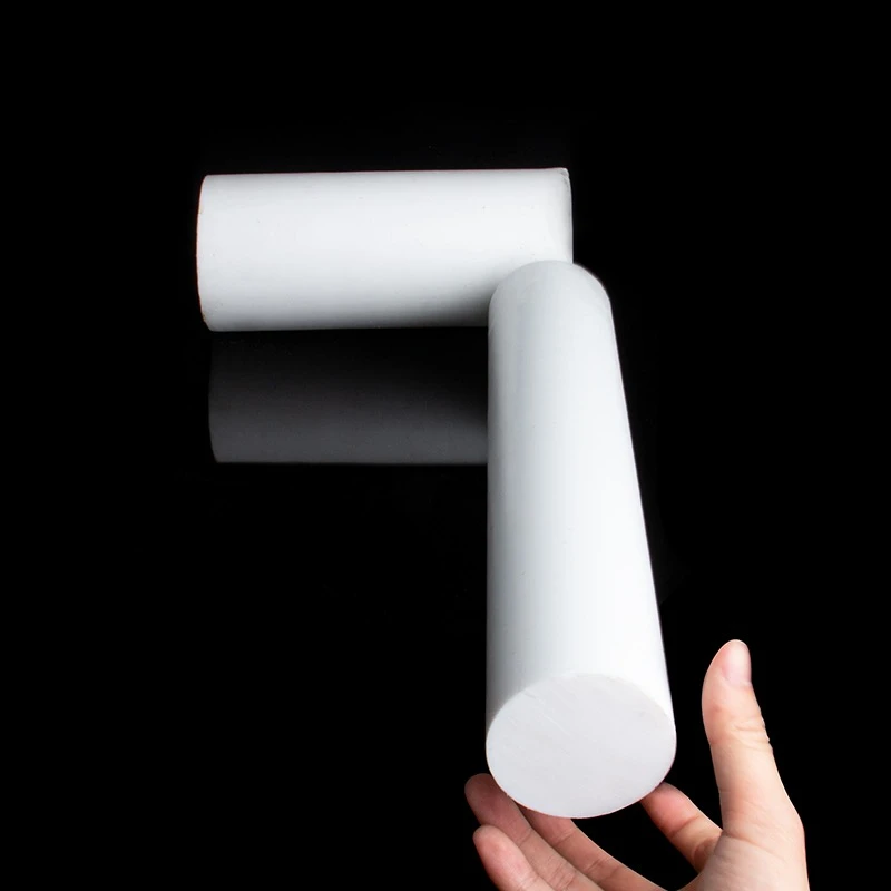 

White PTFE Rod Solid Plastic Round Bar Dia 5mm to 30mm Environment-friendly Non-toxic PTFE Material