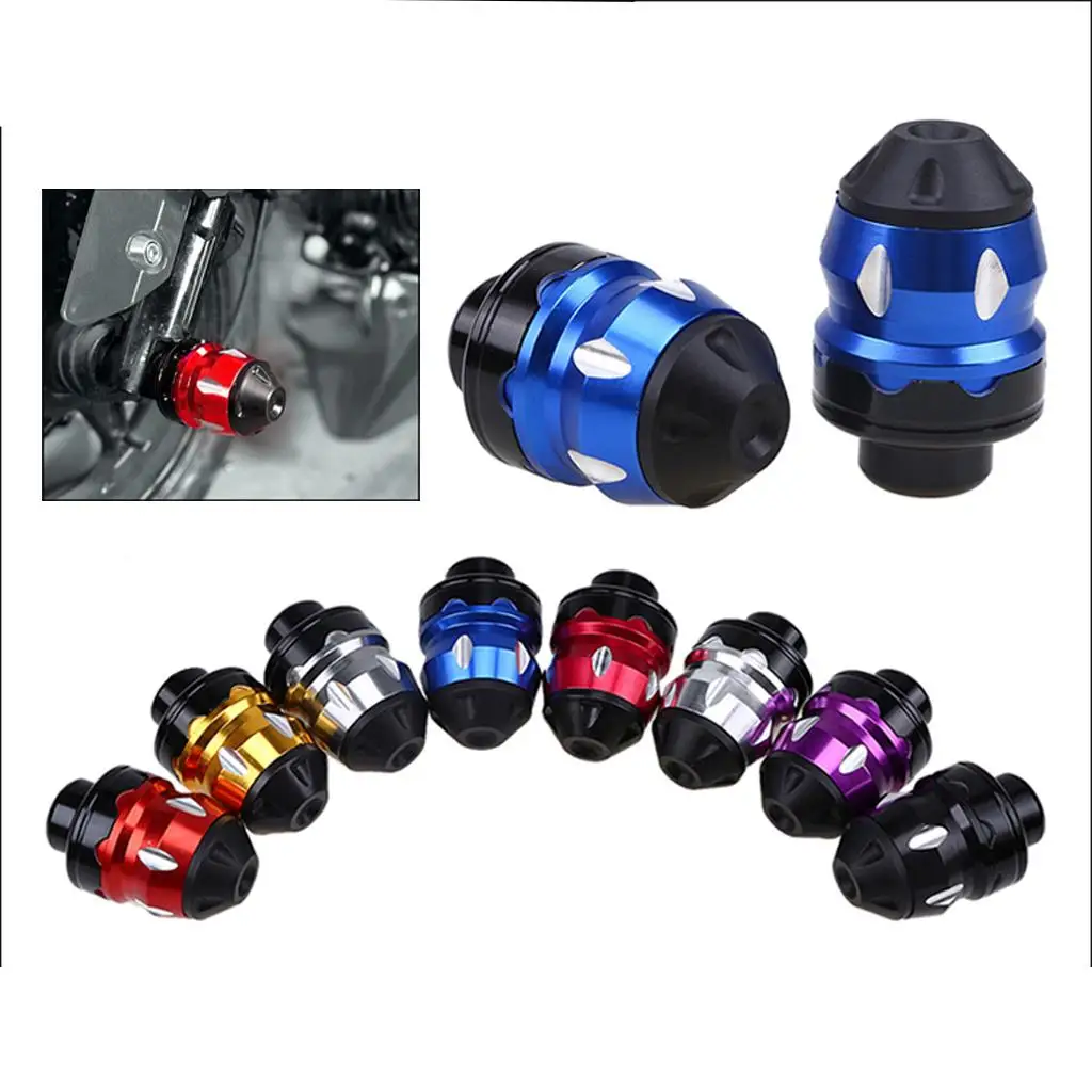 Aluminum Motorbike Frame Slider Anti-Crash Front Fork Cap Falling Protection