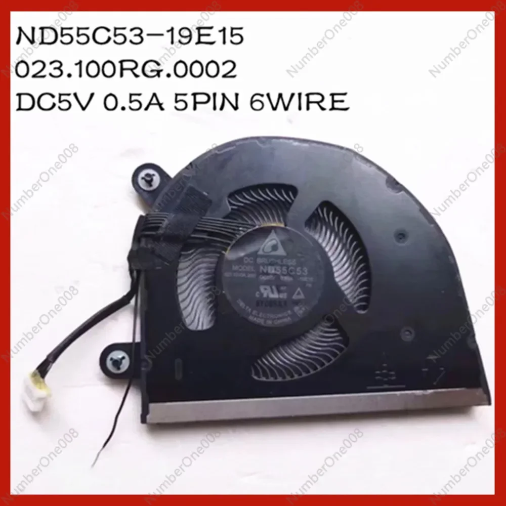 For Lenovo ThinkPad L13 Laptop CPU Cooling Fan ND55C53 DC05V 0.50A -19E15 6PIN