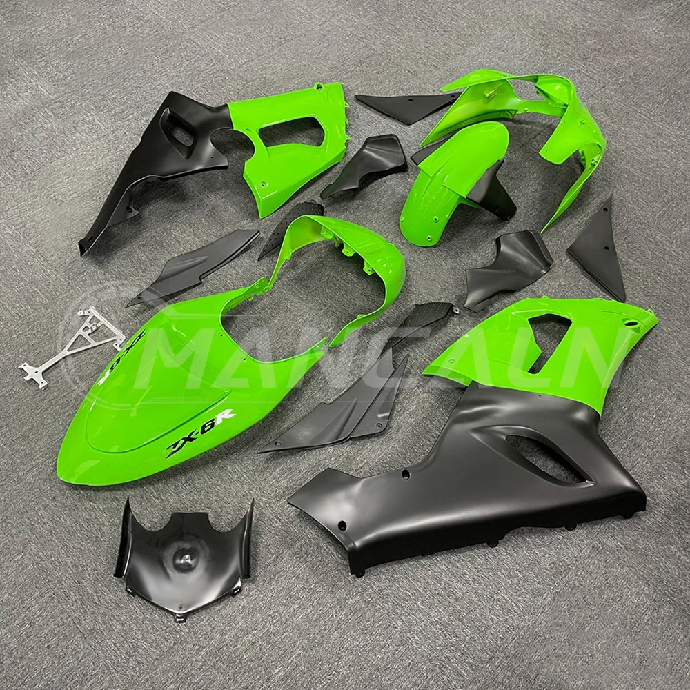 Motorcycle Fairing Kit for KAWASAKI ZX6R ZX-6R ZX-636 2005 2006 Bodywork Set High Quality ABS Injection New Green