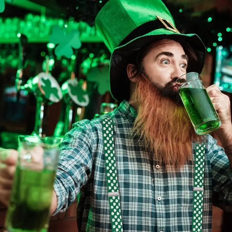 성인을위한 39BB 가짜 수염 어린이 의상 액세서리 수염 & 콧수염 거짓 콧수염 패트릭 데이 멋진 복장 수염