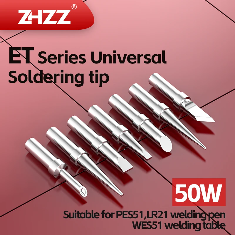 Soldering Iron Tips High Quality ET Iron Tip Replacement Parts ETB ETD ETC ETS ETKN for Weller Soldering Station WES51/WESD