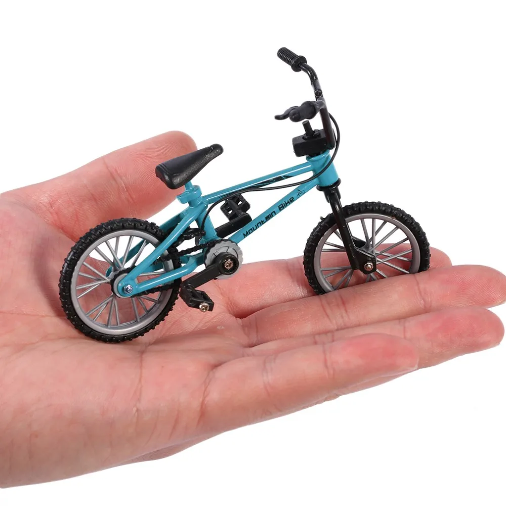 18:1 Retro Alloy Mini Finger BMX Bicycle Assembly Bike Model Toys Gadgets Gift Toys Model Mini Portable Bike For Kid