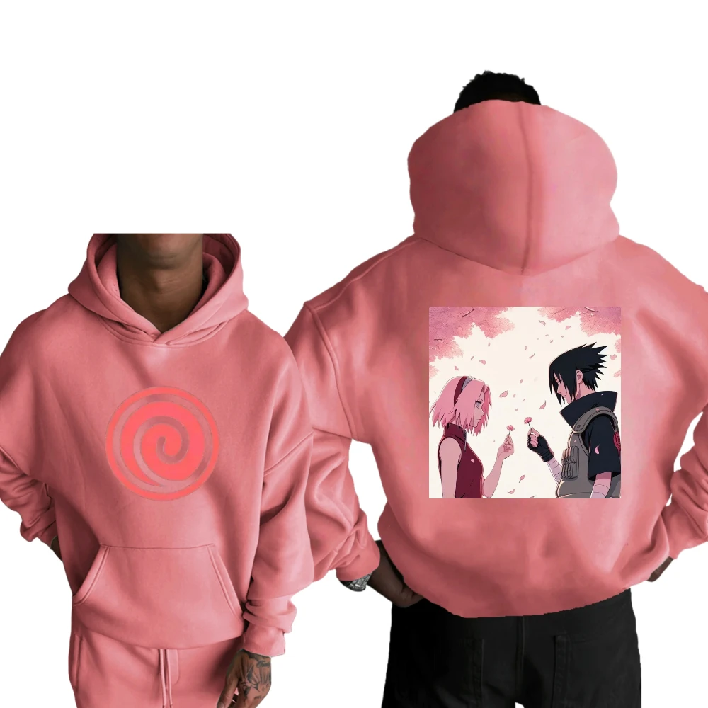 Mais hokage impressão família camisola de manga comprida masculino e feminino mesmo outono e inverno natal moletom térmico de alta qualidade