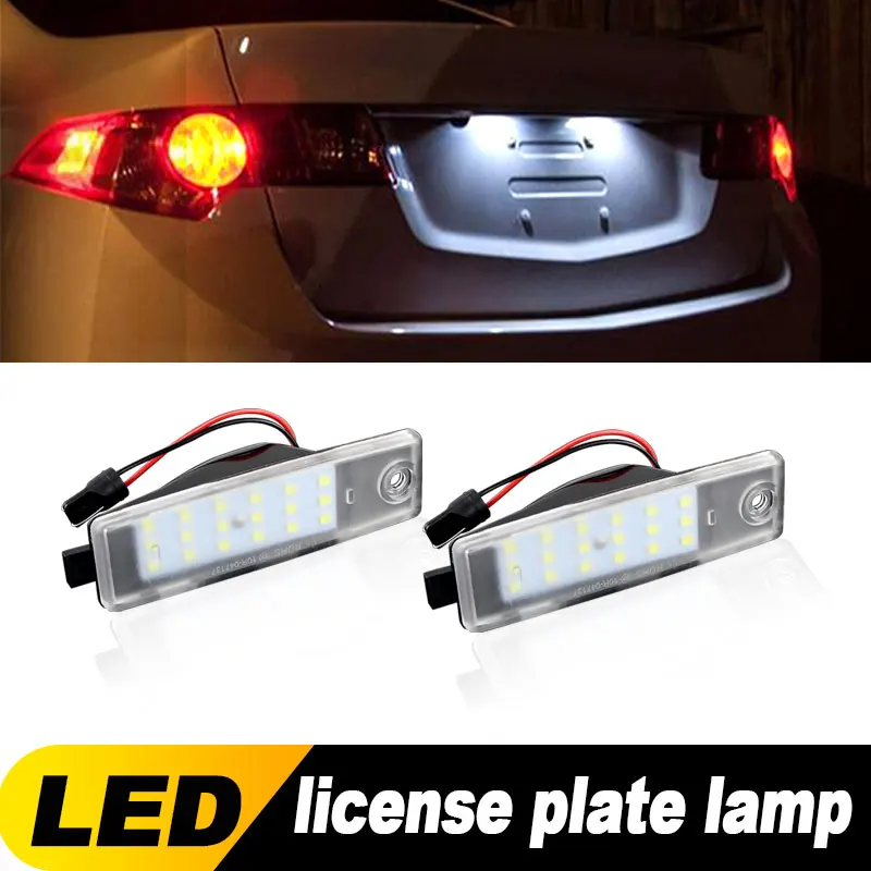 

2PCS White LED License Number Plate Lamp For Scion xB Toyota Harrier Hiace Kluger Highlander Land Cruiser 200 RAV4 Lexus RX300