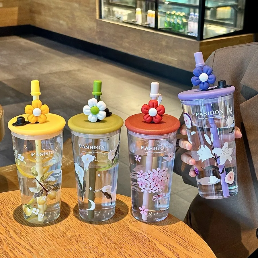 

Новая высококачественная летняя чашка для воды большой емкости с защитой от падения и термостойкой пластиковой соломинкой для девочек