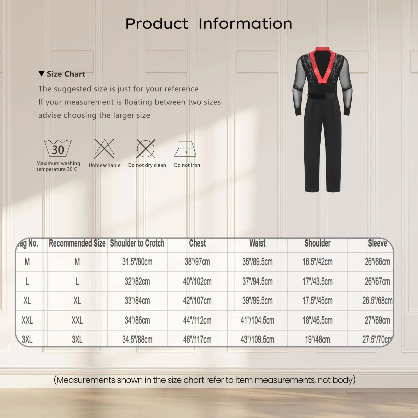ملابس الرقص اللاتينية للرجال بأكمام طويلة لامعة مرصعة بأحجار الراين الشبكية بدلة وسراويل للتزلج على الجليد ملابس رقص باليه تشاتشا #6