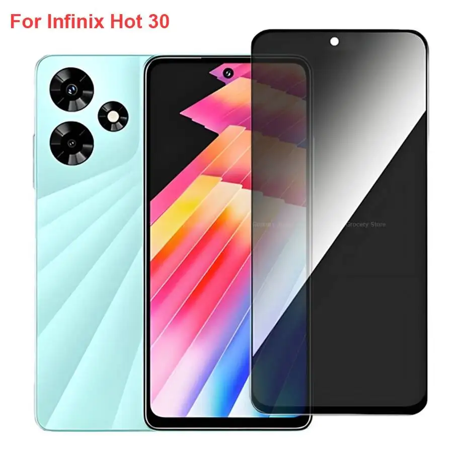 

Hot 30 X6831 Anti Spy Privacy Tempered Glass Screen Protector Compatible For Infinix Hot30 Phone Film