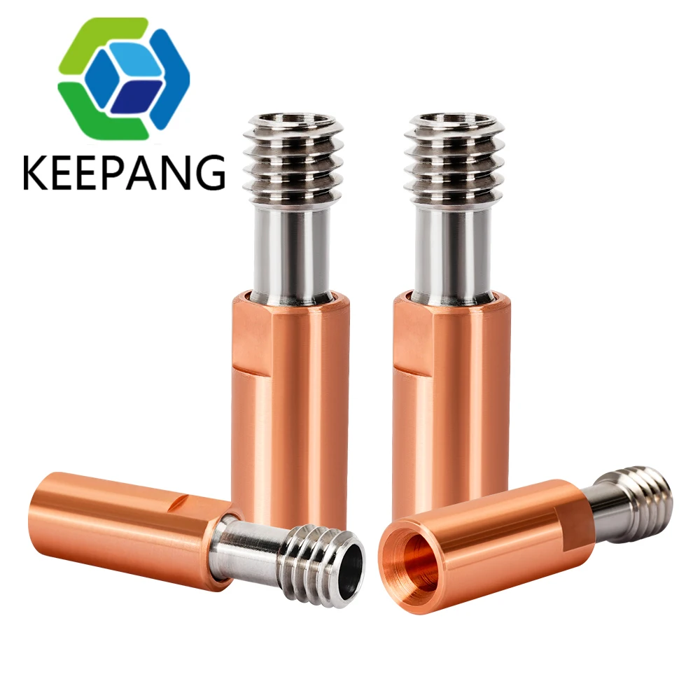 5/3/2Pcs CR10 Titanium Alloy Heat Break Throat Long Distance Bowden Tube 4.1 mm Through For Ender 3 CR-10 Hotend 3D Printer