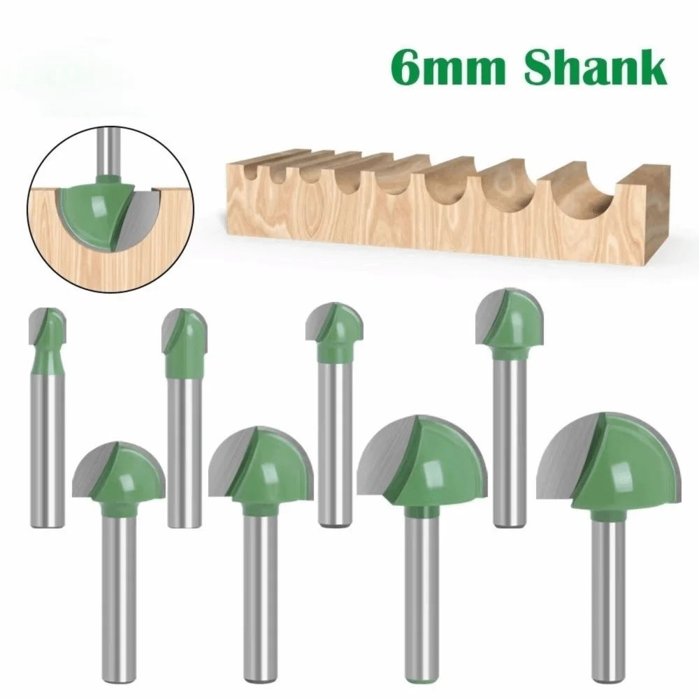 Solid Carbide Milling Cutter Precision Cutting Smooth Finish Round Nose Router Bit 8mm Round Nose Ball Nose End Mill