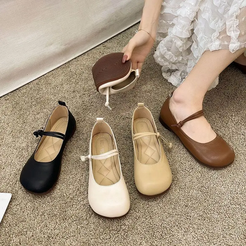 Shoes for Woman Loafers Shoes Round Toe Autumn Female Footwear Soft Shallow Mouth Elegant Casual Sneaker Slip-on Mocasines Mujer