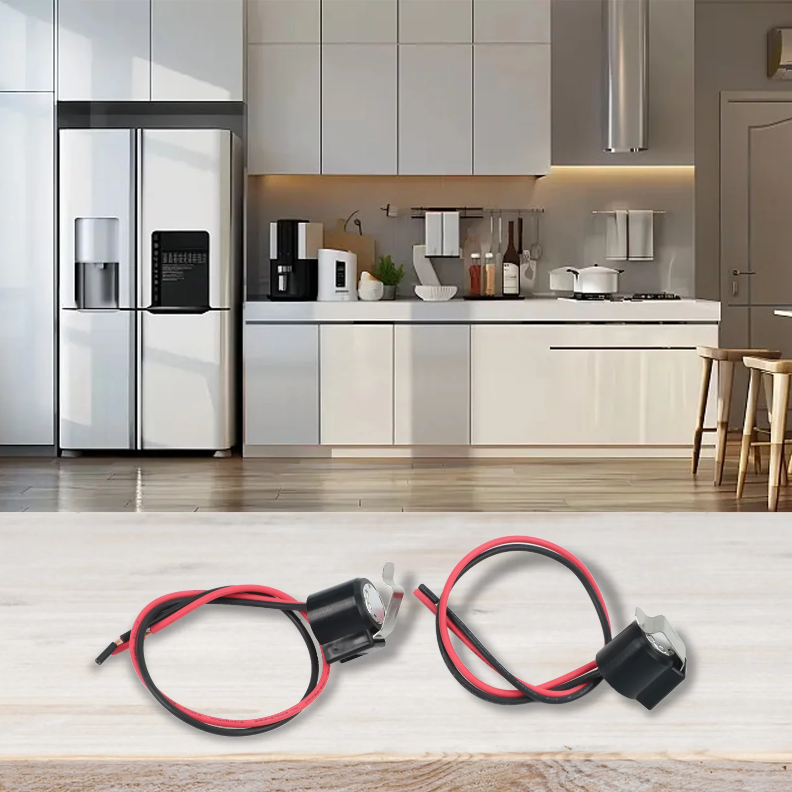 2 قطعة لثلاجة W10225581 ثنائية المعدن تذويب ترموستات استبدال ل 2321799 الثلاجة إزالة الجليد اكسسوارات الأجهزة المنزلية #2