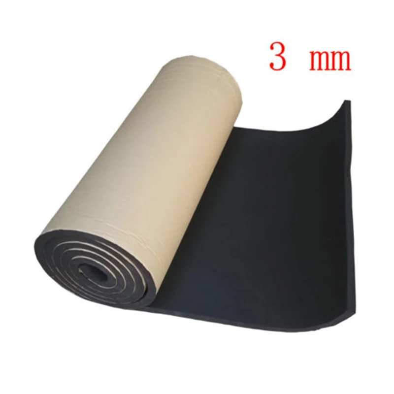 50x100cm 3mm Car Soundproof Deadening Heat Noise Insulation Warm Foam Pad