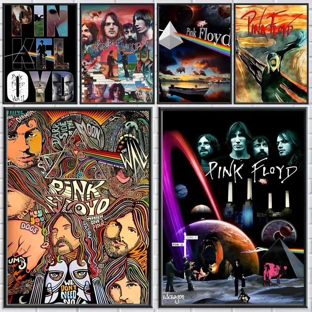 Classic Band P-Pink Floyd Poster Home Living Bed Room Bar Hallway Sticky Wall Printing Waterproof Aesthetic Decor