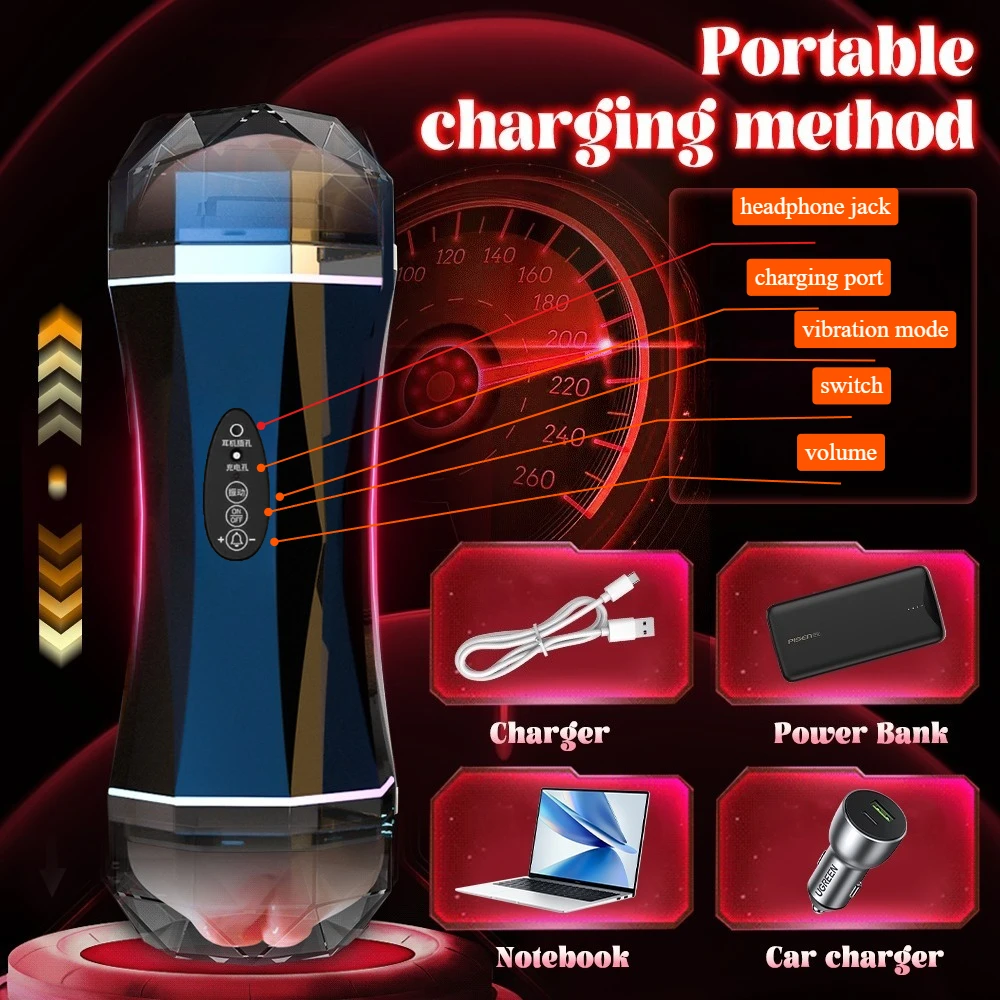 Adult Goods Sex Toys Male Masturbator Masturbation Cup Realistic Vagina Oral Sex Masturbation Cup Smart Massager Sex Machine 18+ view 5