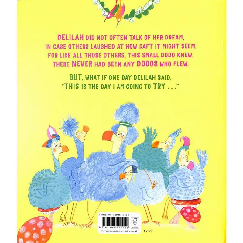 كلير باول ذا دودو الذي حلمت أنها تستطيع الطيران كاثرين إيميت سيمون شوستر المملكة المتحدة 9781398517158 كتاب