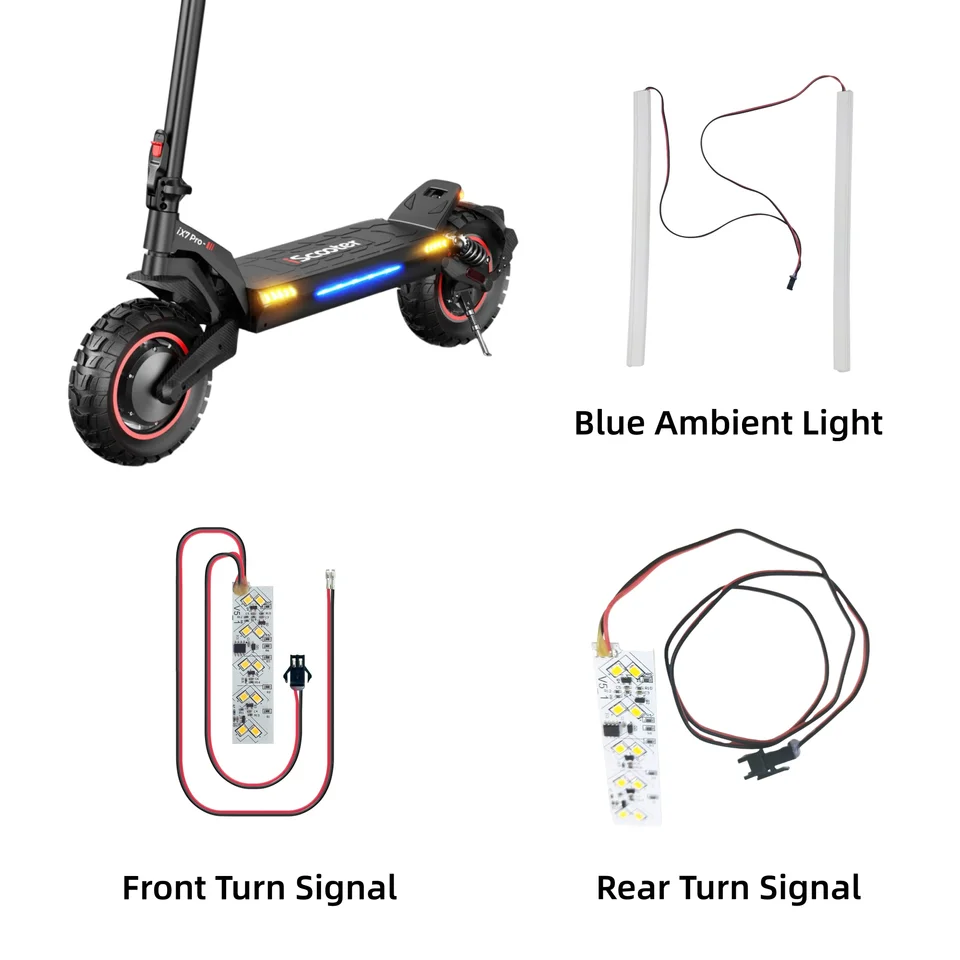 For iScooter iX7 Pro Accessories 7in1 Switch Rear Fender Disc
