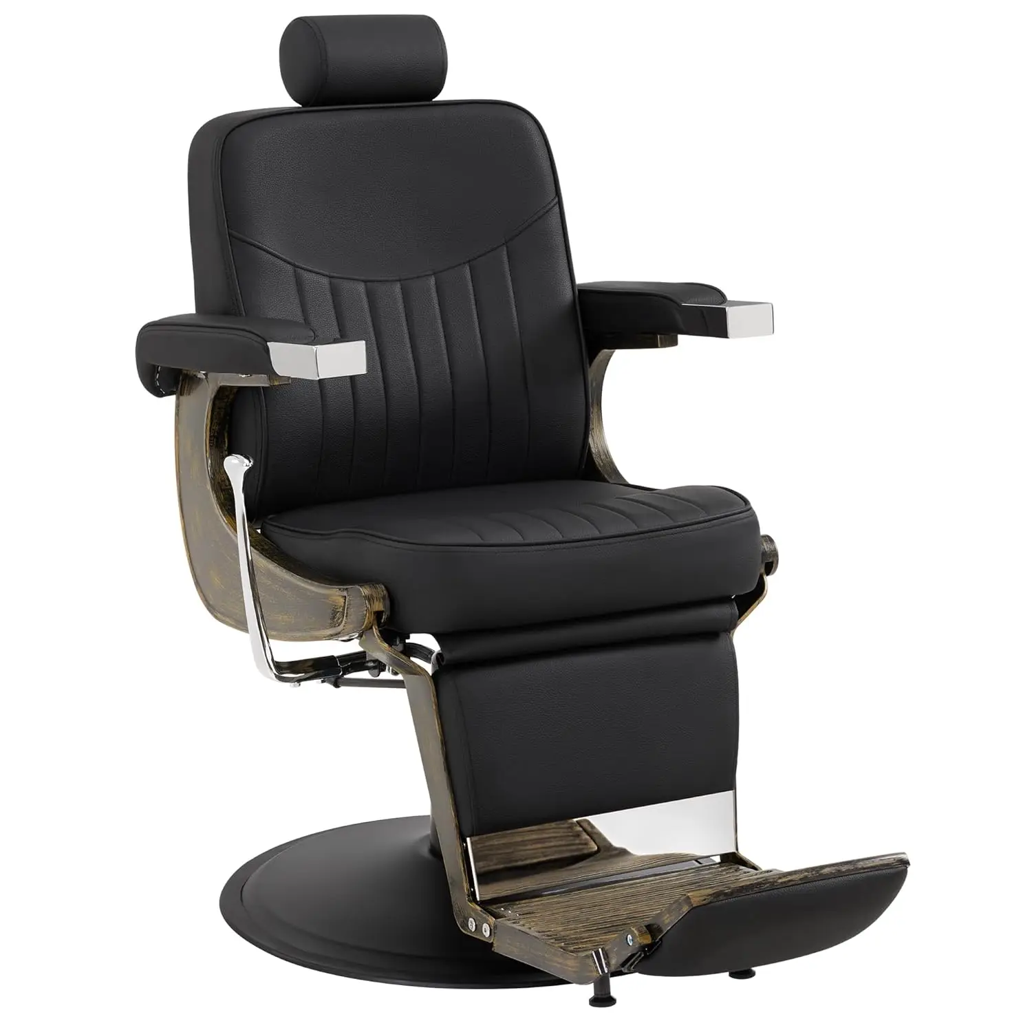 

Vintage Barber Chair Heavy Duty Metal Frame All Purpose Hydraulic Recline Beauty Salon Spa Equipment 2905, Customized