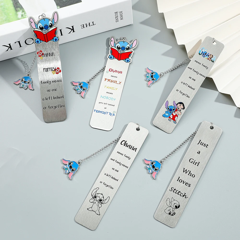 Cute Stitch Bookmarks Disney Series Book Mark for Cartoon Fans Book Lovers Collect Stationery Book Accessories School Supplies