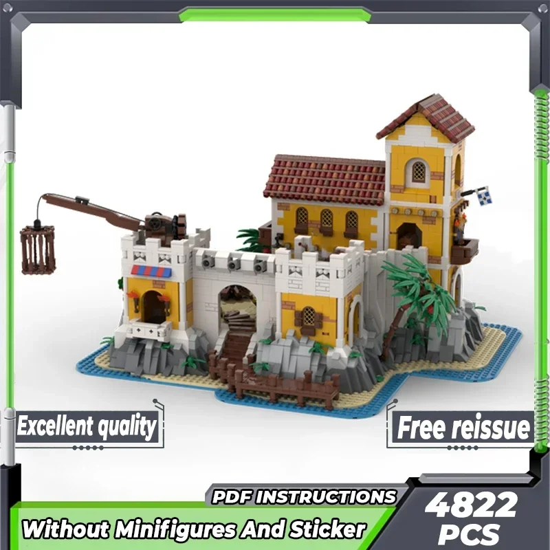 Medieval Model Moc Building Bricks Eldorado Fortress And Pirate Hideout Technology Blocks Gifts Christmas Toys DIY Sets Assembly