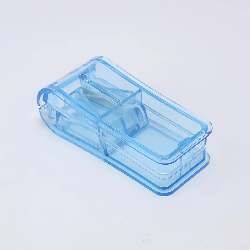 Medicine Pill Cutter Container Box Drugs Tablet Cutting Divider Splitter Storage Organizer Case Portable Pill Cutting Box