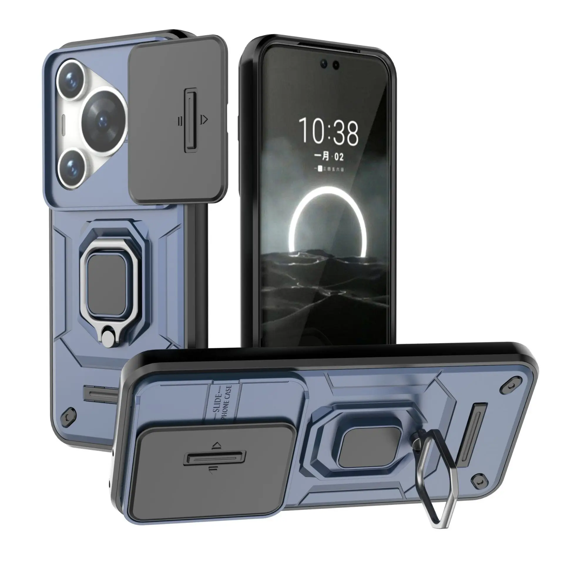 Mobile Phone Case for Huawei Pura 70/ P70 Pro/70 Pro Plus/70 Ultra Support Car Holder Sliding Window Shockproof Protective