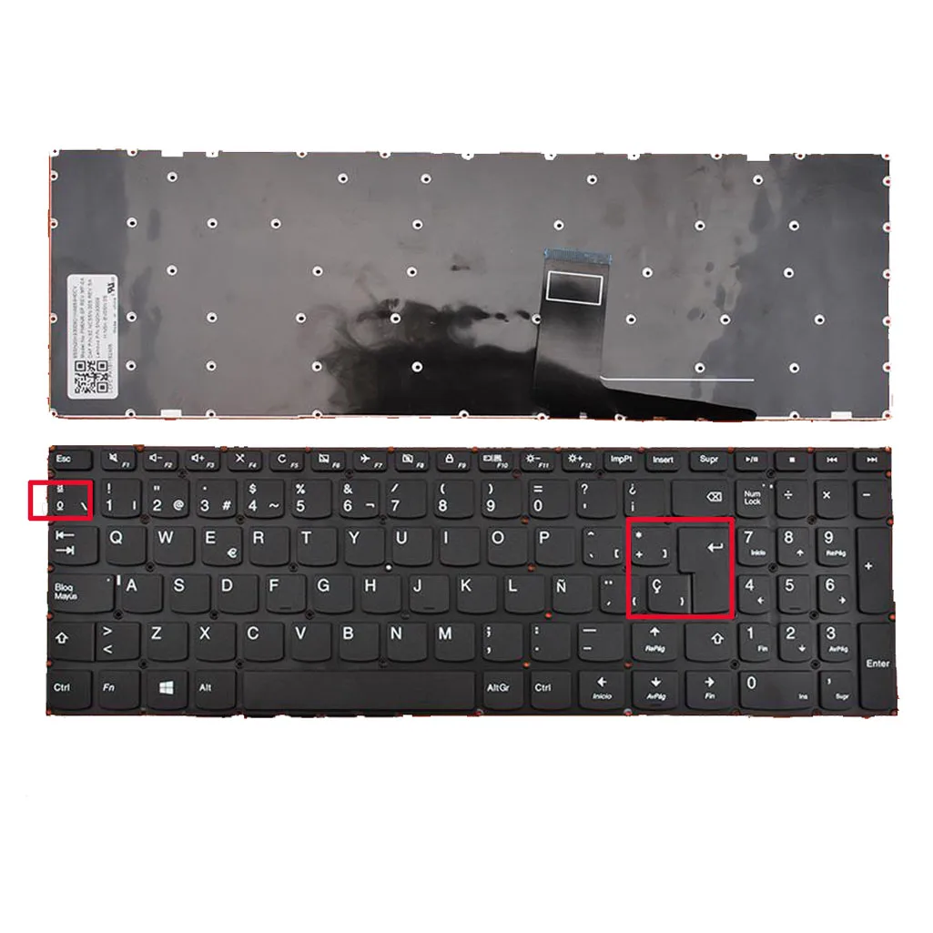 

Spanish Non-Backlit Laptop Keyboard for Lenovo V110-15AST V110-15IAP V110-15ISKB SP Layout