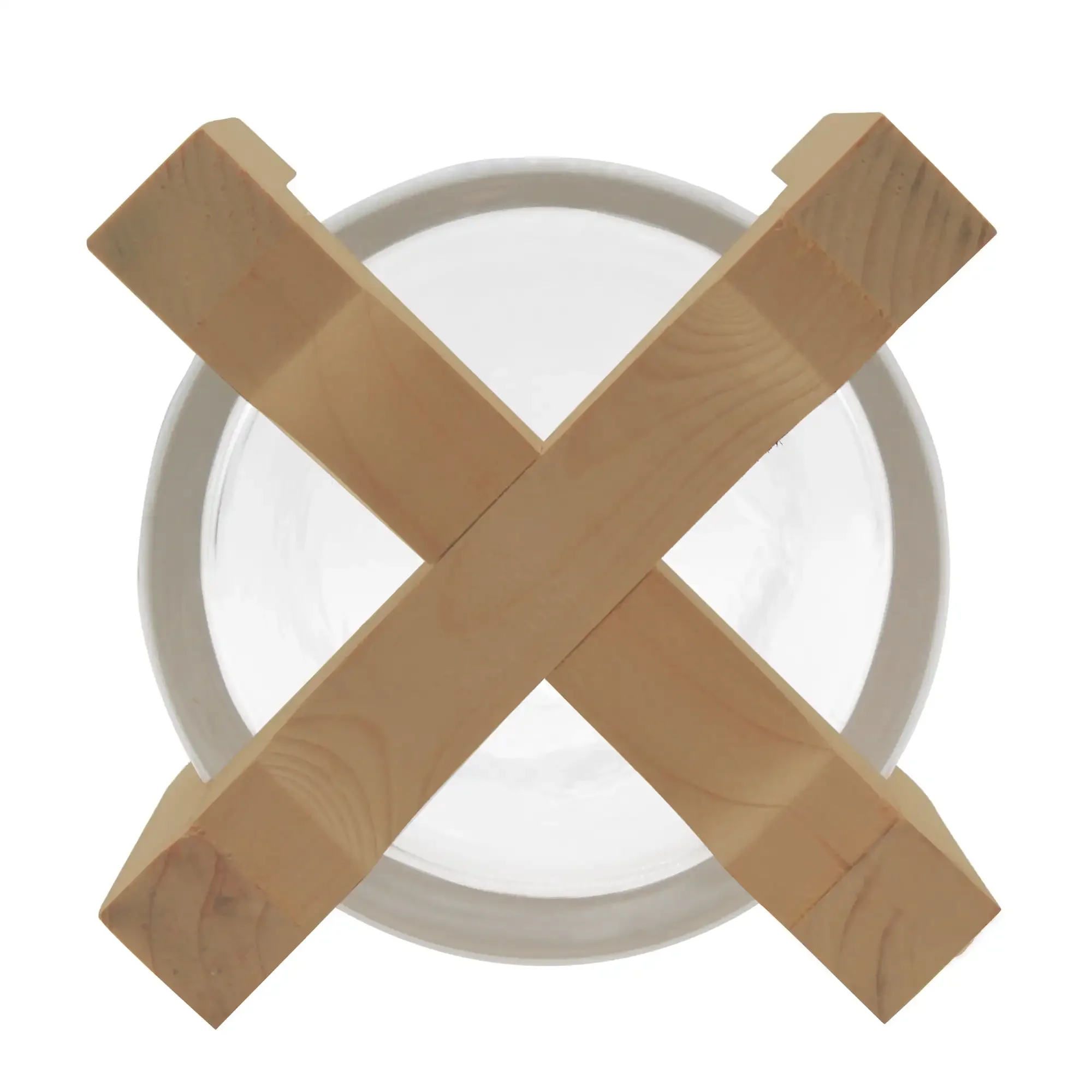 Better Homes & Gardens Portavelas de cristal con soporte de madera, 11,5", grande