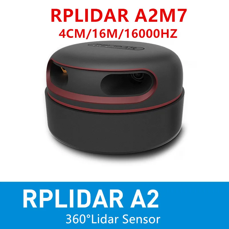 RPLIDAR A2M7 2D 360degree 16M 16K Hz A2 lidar sensor scanner for obstacle avoidance navigation and screen touch interaction