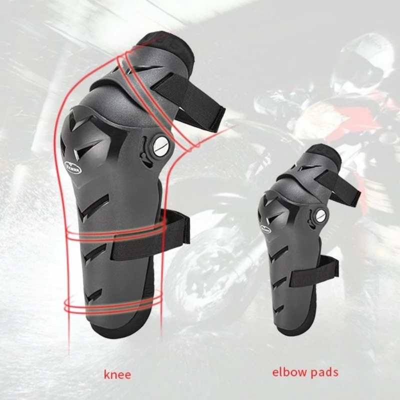 

VEMAR ﻿Motorcycle Knee and Elbow Pads – Off-Road Motorbike Protective Gear, Men City Leisure Riding Anti-Fall Leg Elbow Guards