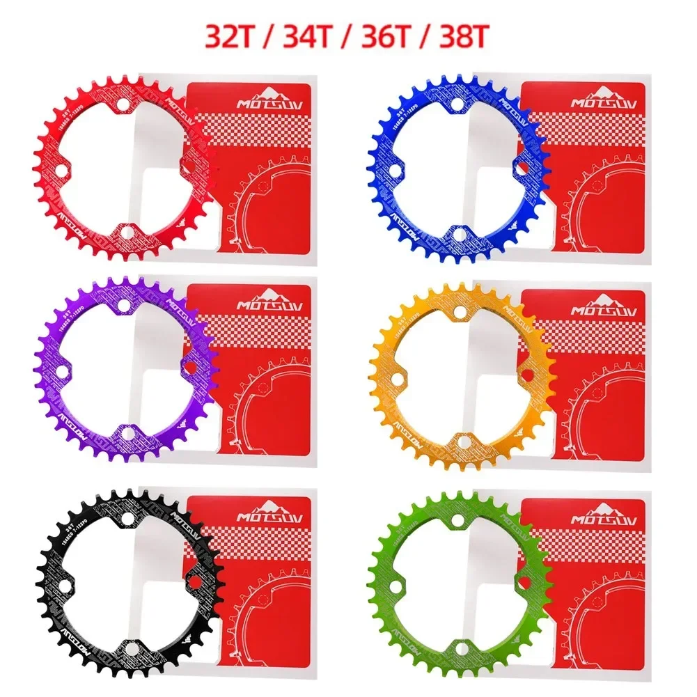 Universal Chainring 104BCD Round 32T 34T 36T 38T Tooth Narrow Wide Ultralight Tooth Plate MTB Mountain Bike 104 BCD Chainwheel