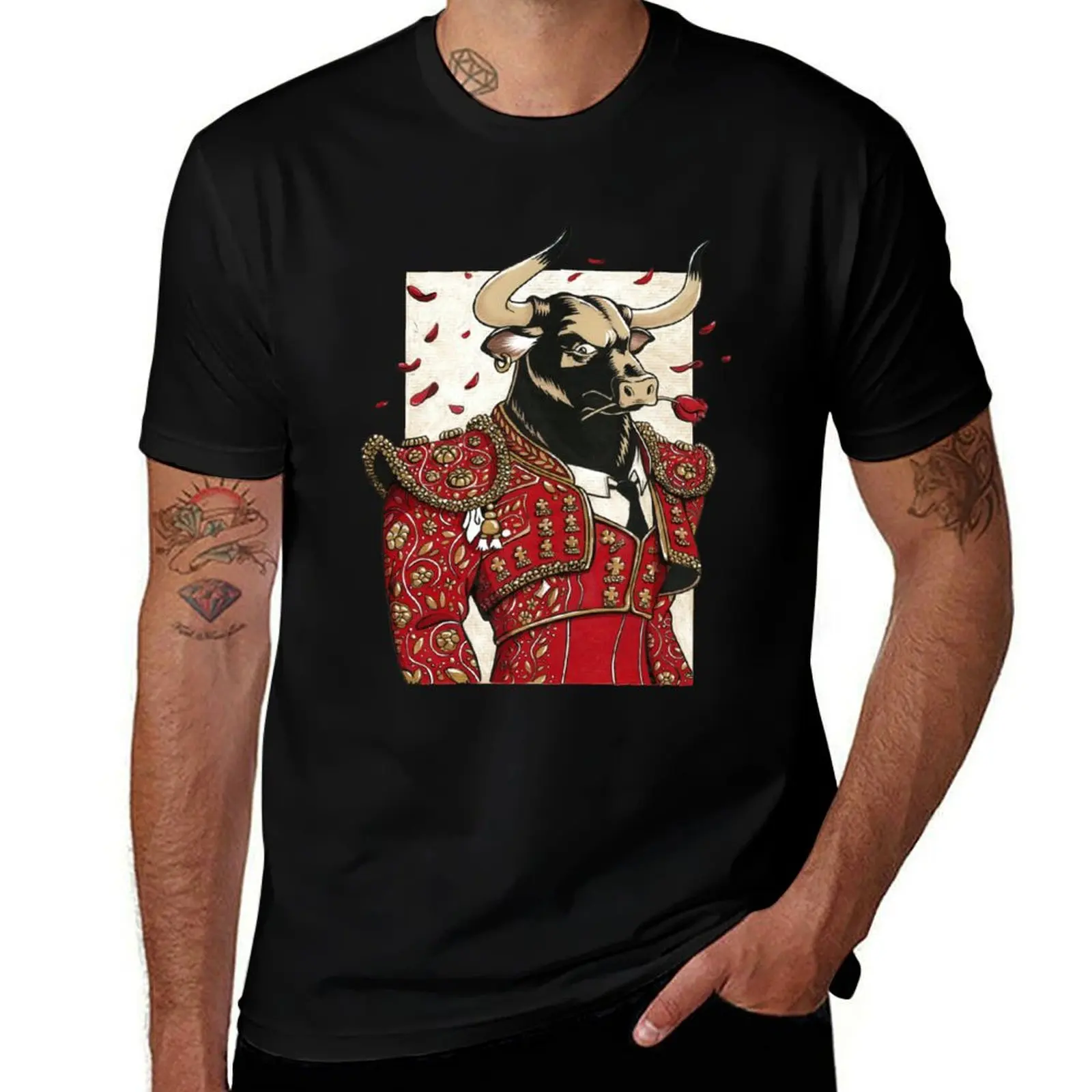 Toro Torero T-Shirt Simple Casual Short Sleeve Tee T-Shirt