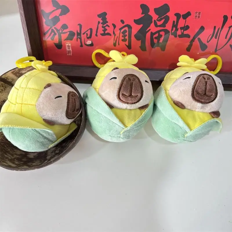 

1/2PCS Adorable Plush Corn Capybara Toys, Stuffed Doll Keychain Pendant, Bag Ornaments, Backpack Decor, Ragdoll Gift