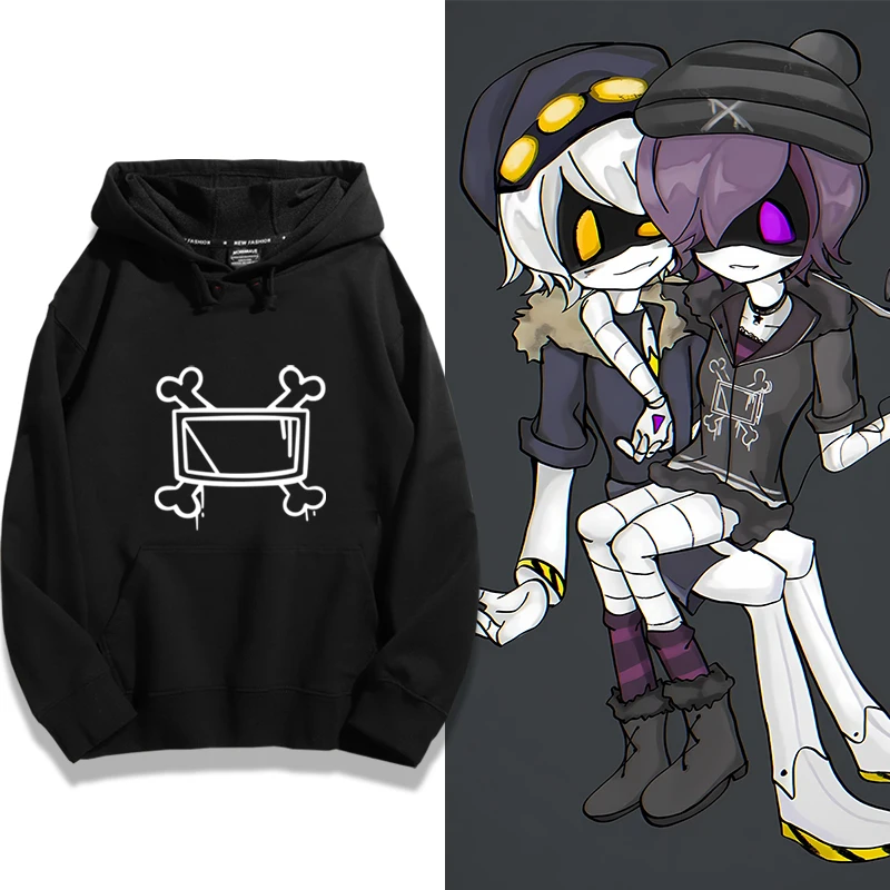 

MURDER DRONES Harajuku Мужская толстовка с длинными рукавами и принтом Повседневная толстовка Уличная одежда Y2k Высококачественная толстовка