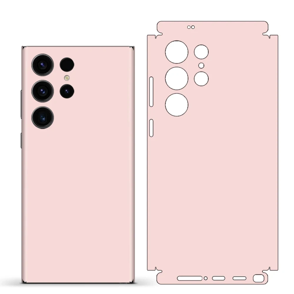 For Samsung S24 Ultra S23 S22 Pink 3M Skin Wrap Back Film Frame Camera Protector Vinyl Decal (Not Phone Case)