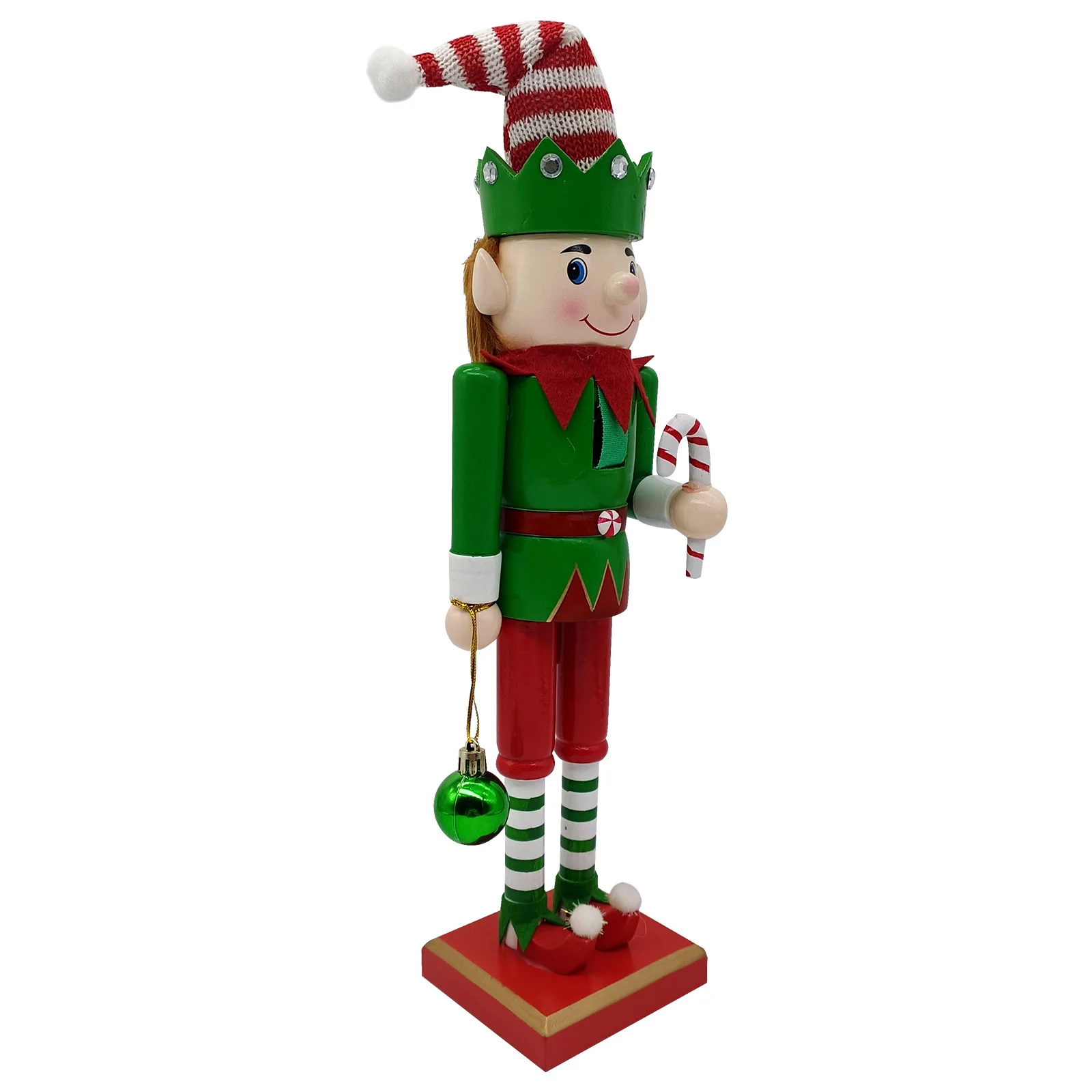 

Christmas Nutcracker Decoration Wooden Soldier Mini Xmas Tabletop Decor Holiday Home Ornament Nutcracker