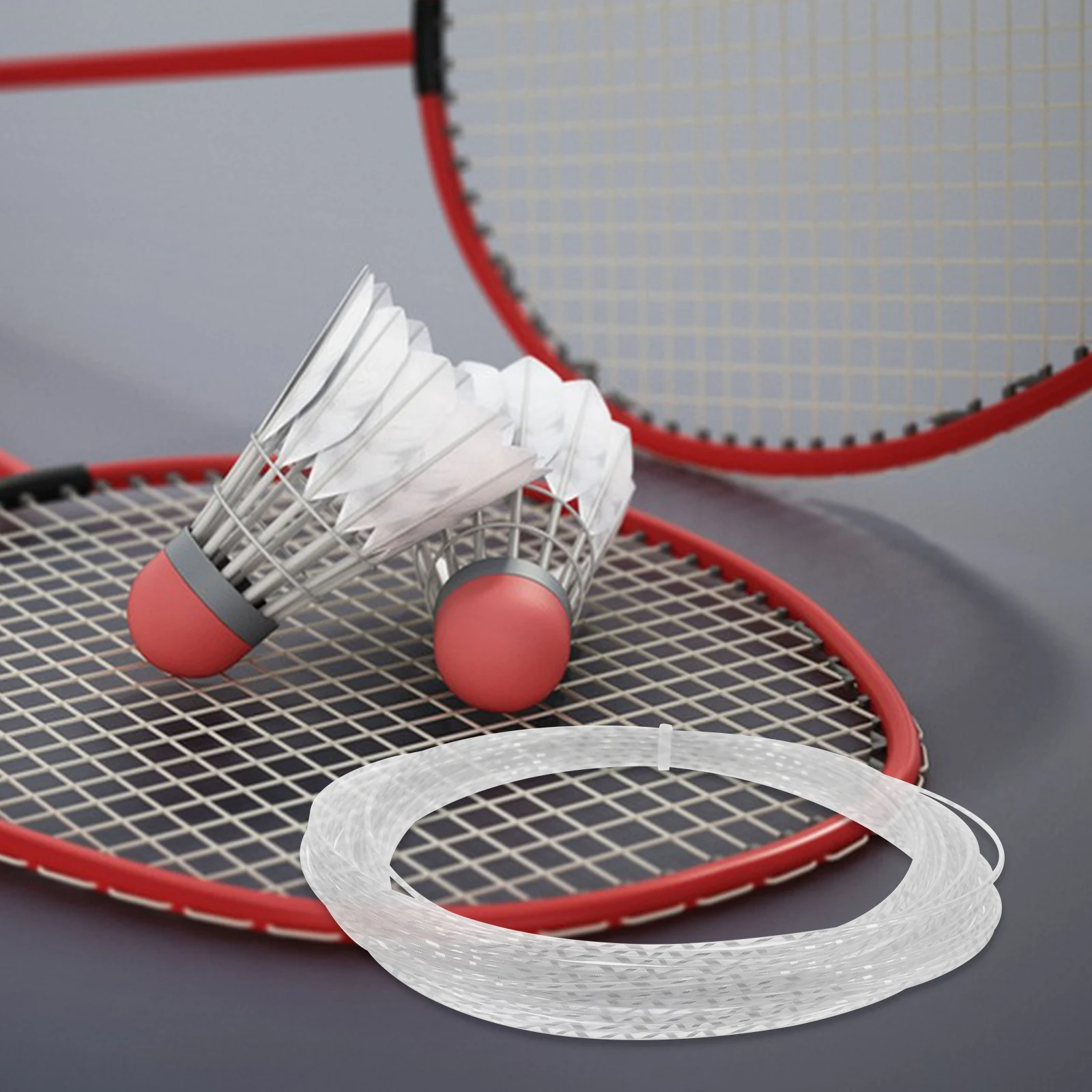 

1 Roll Nylon Badminton Racket String Replacement Thick Durable Training Easy Cut Long Lasting Bright Color Replaceable Racket