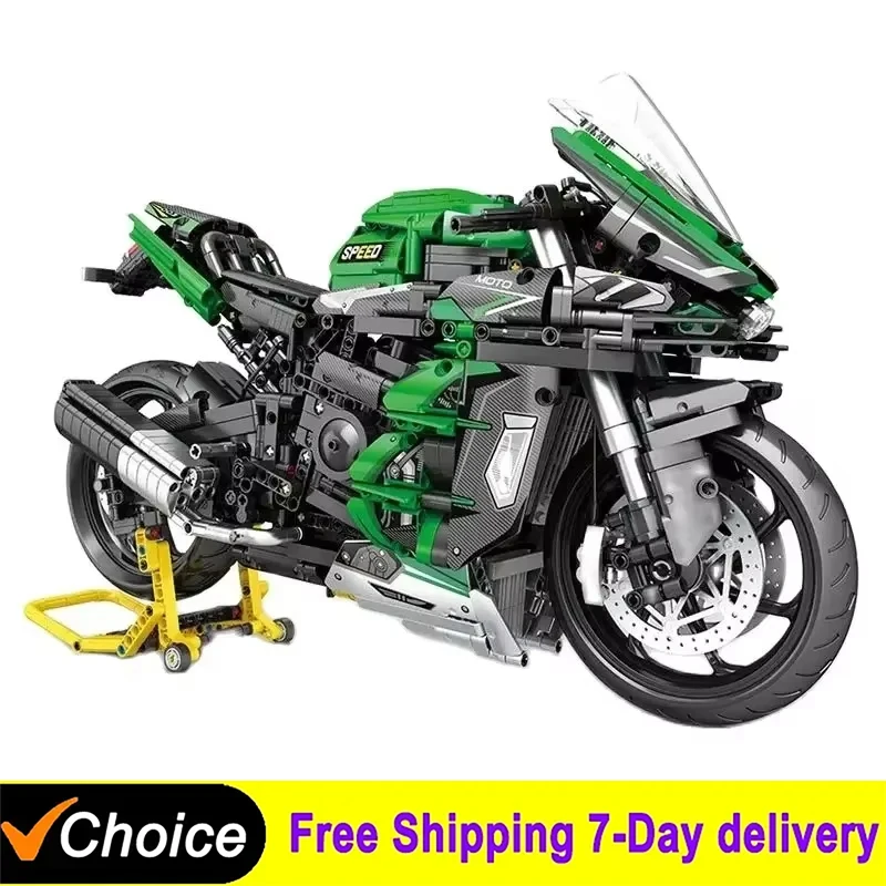

2009PCS Upgrade Technical 1:5 Scale H2 SX SE Motorcycle Bike Building Blocks Model Bricks Desktop Ornament Toys Kids Gifts
