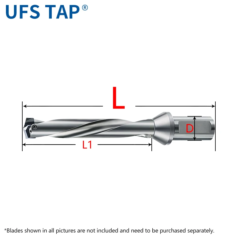 UFS TAP Crown Drill Front Lock Type 3D/4D/5D CSJ Internal Cooling Carbide Bit 0.1Standard Diameter 24.0-31.9mm Indexable Drill