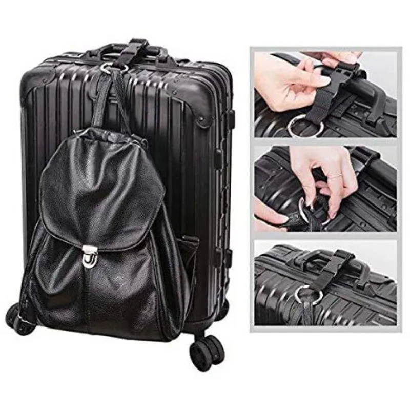 Sangle fixe pour bagages de voyage SR, externe, portable, boucle de dégagement, sac supplémentaire, ceinture, porte-veste