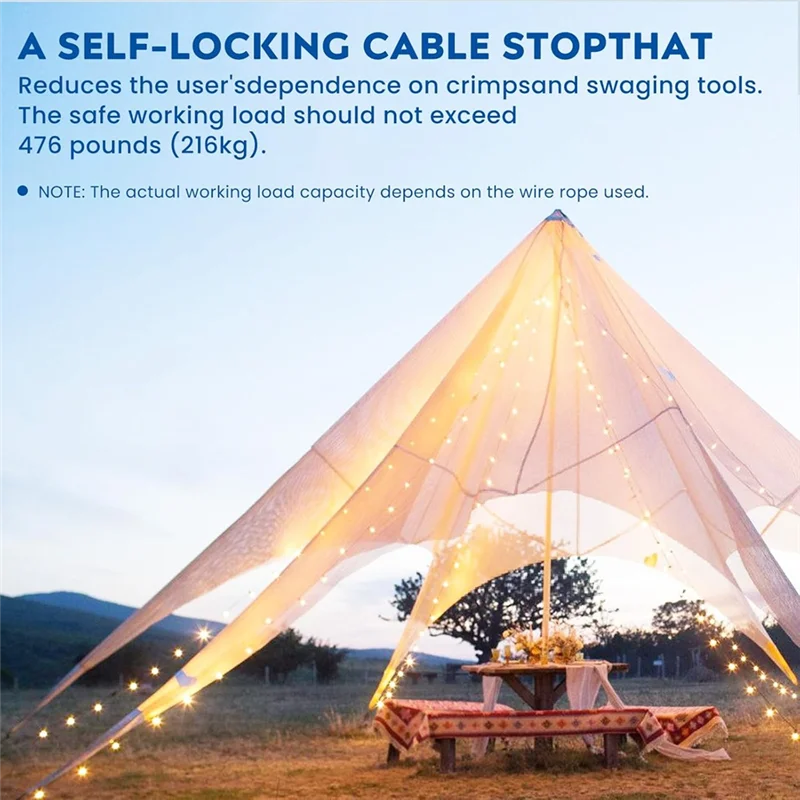 

A64K 20 шт. 1/8 дюйма M3 зажим для троса из нержавеющей стали, зажим для троса M3 Simplex с одним болтом, зажимы для троса 1/8 дюйма