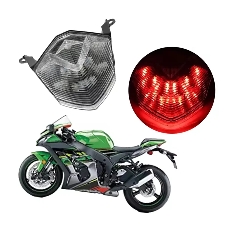 دراجة نارية الذيل ضوء استبدال لكاواساكي Z750 Z1000 ZX-10R 2007-2010 LED ضوء الفرامل
